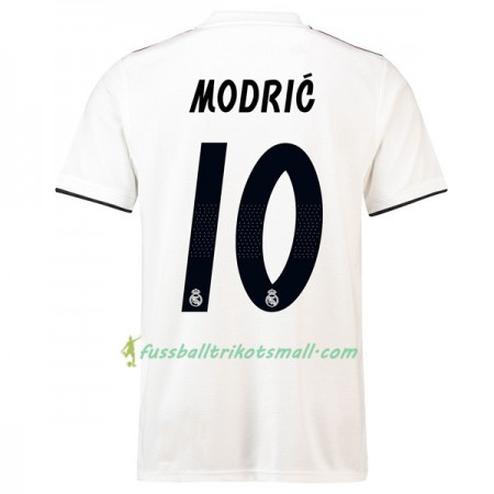 Günstige Fußballtrikots Real Madrid Modric 10 2018-2019 Kurzarm Heimtrikotsatz kaufen